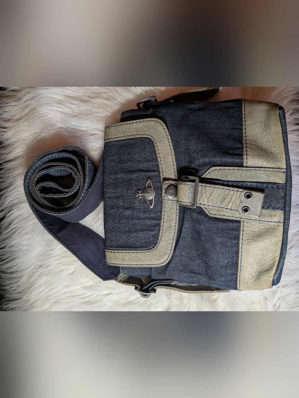 Vivienne Westwood Denim Shoulder Bag - Picture 6 of 13